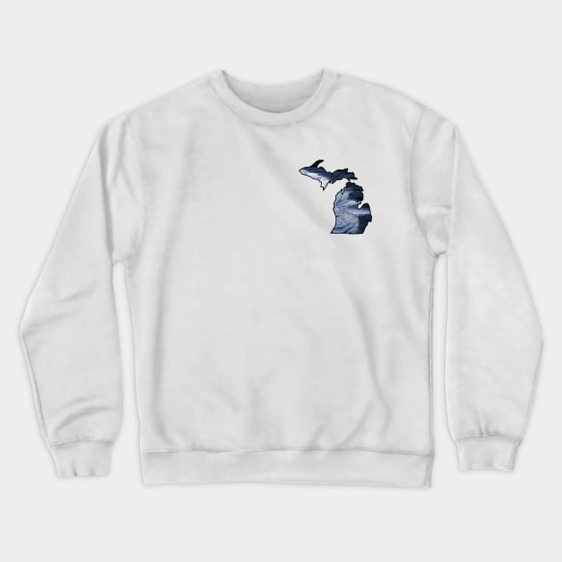 MIchigan Wave Crewneck Sweatshirt by MissOstrich